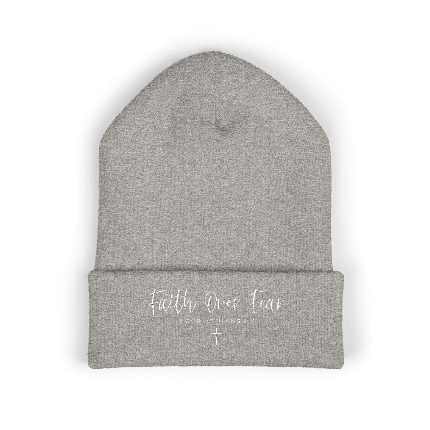 Bible Verse Beanie - Christian Faith Hat, Inspirational Scripture Knit Cap