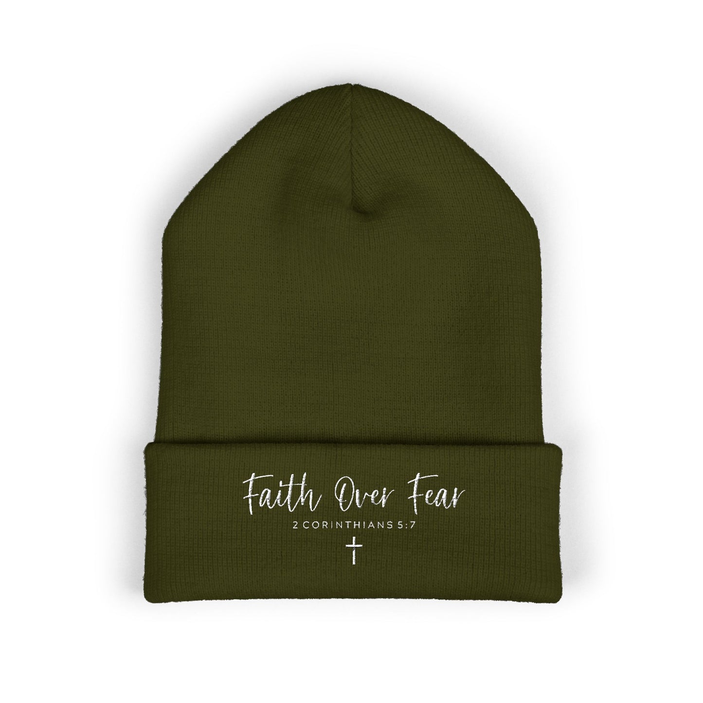 Bible Verse Beanie - Christian Faith Hat, Inspirational Scripture Knit Cap