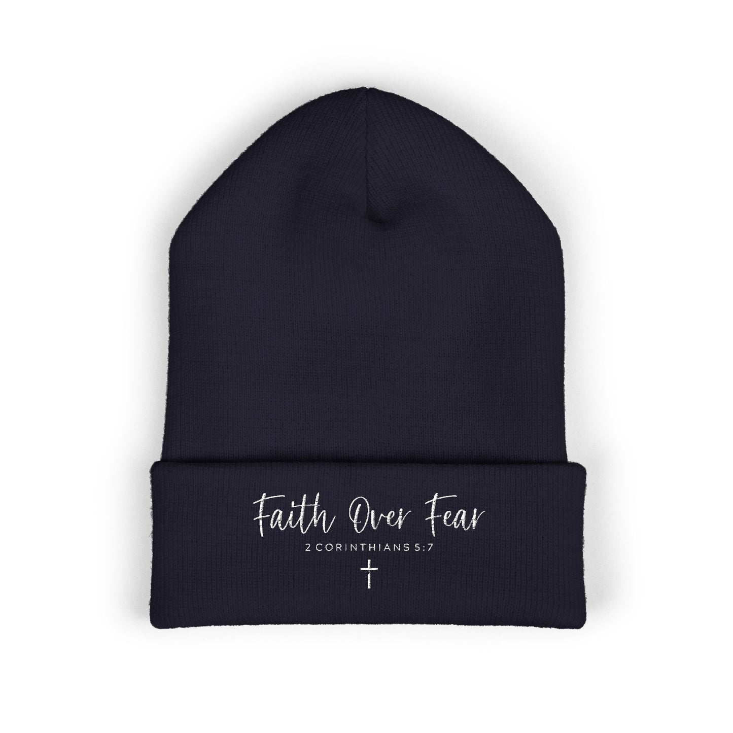 Bible Verse Beanie - Christian Faith Hat, Inspirational Scripture Knit Cap