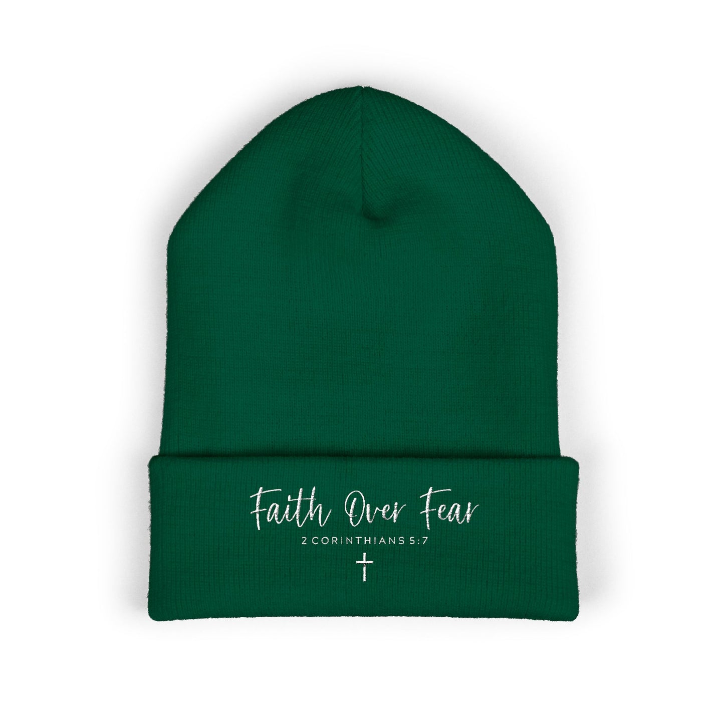 Bible Verse Beanie - Christian Faith Hat, Inspirational Scripture Knit Cap