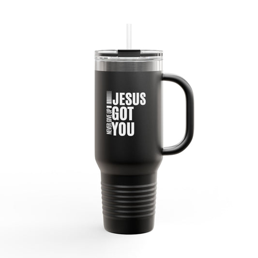 Jesus got You Insulated Travel Mug, 40oz - Motivational Coffee Cup, Travel Companion, Gift for Him/Her, Perfect for Holidays