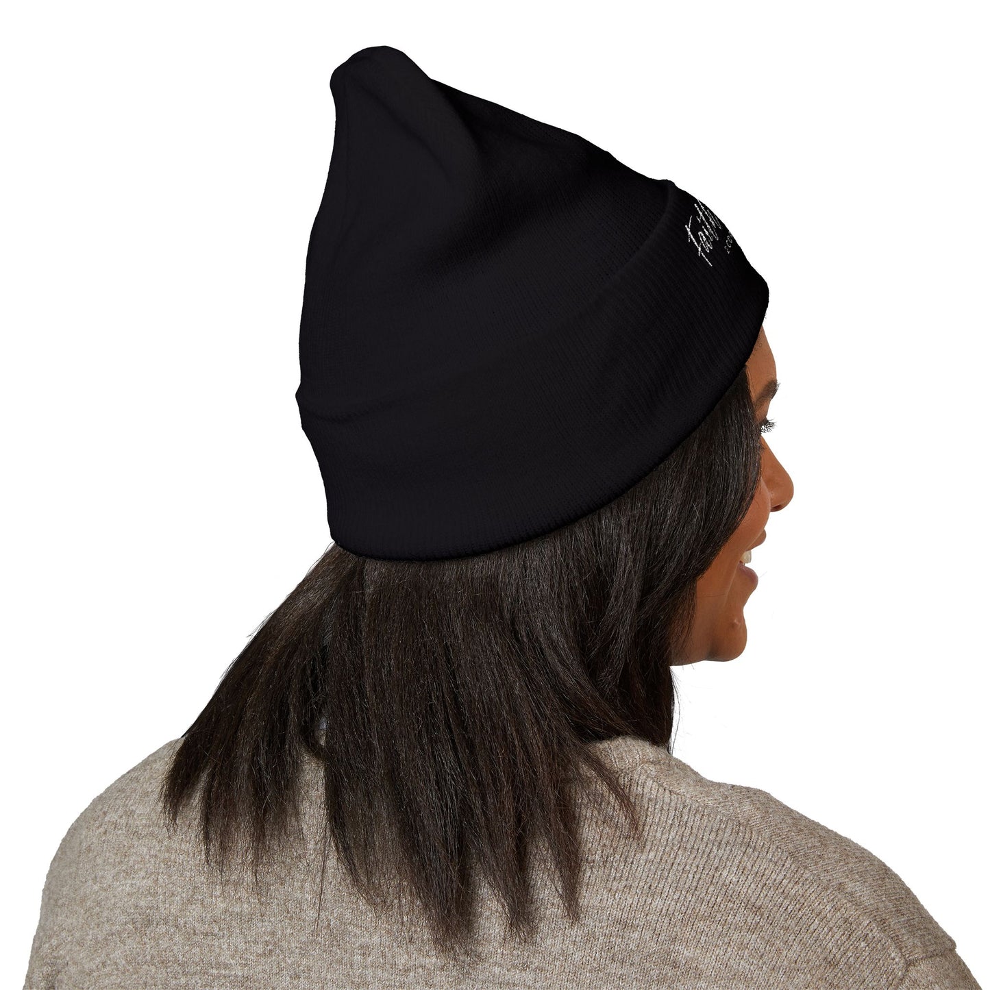 Bible Verse Beanie - Christian Faith Hat, Inspirational Scripture Knit Cap