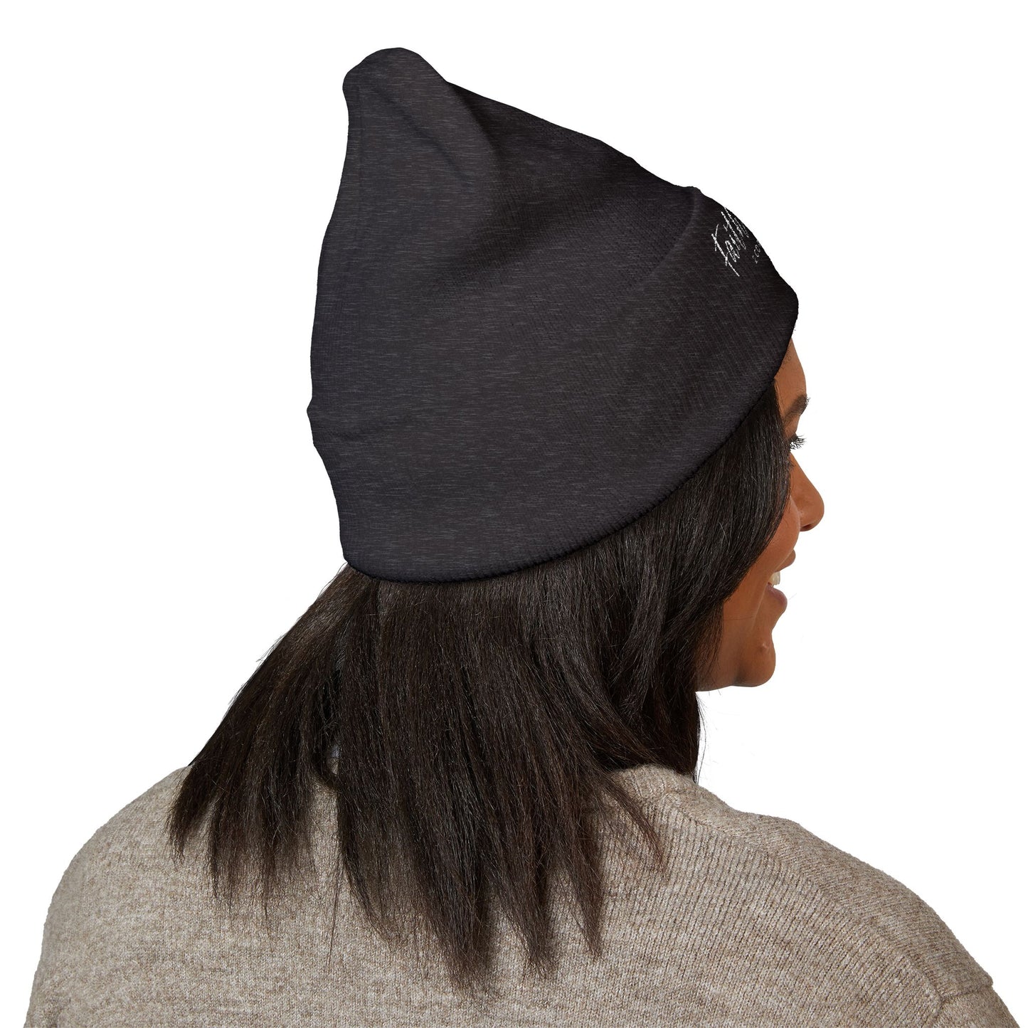 Bible Verse Beanie - Christian Faith Hat, Inspirational Scripture Knit Cap