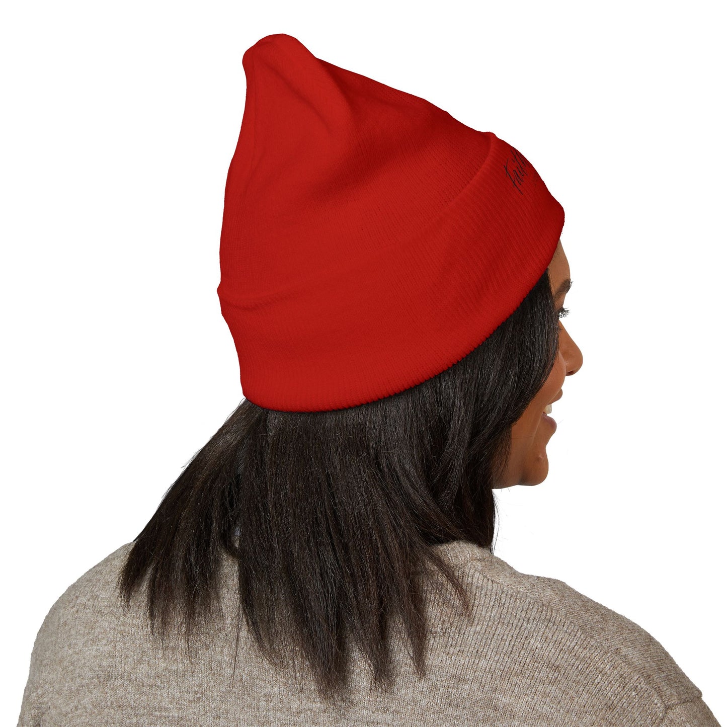 Bible Verse Beanie - Christian Faith Hat, Inspirational Scripture Knit Hat