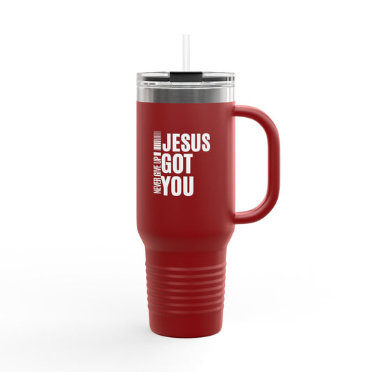 Jesus got You Insulated Travel Mug, 40oz - Motivational Coffee Cup, Travel Companion, Gift for Him/Her, Perfect for Holidays