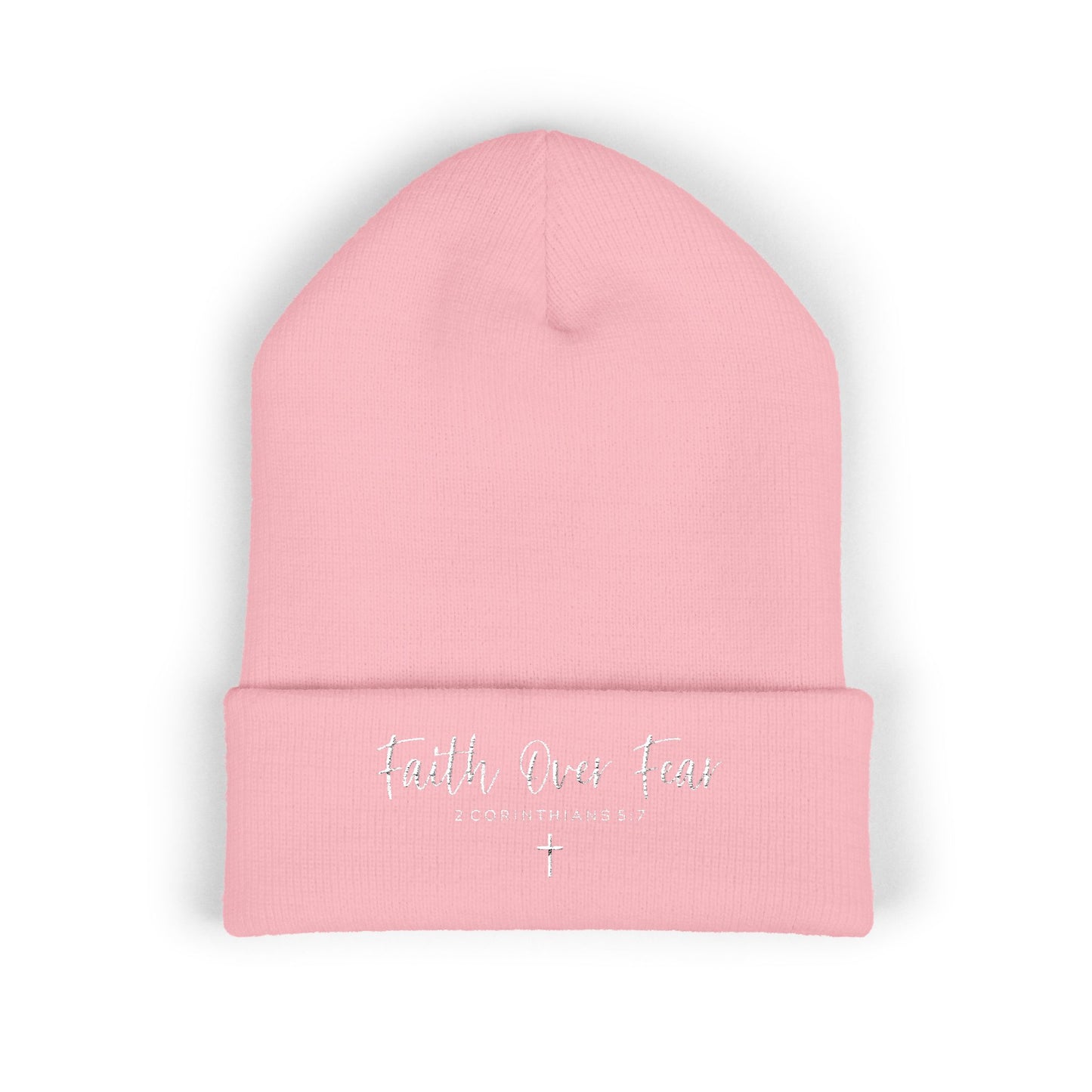 Bible Verse Beanie - Christian Faith Hat, Inspirational Scripture Knit Cap