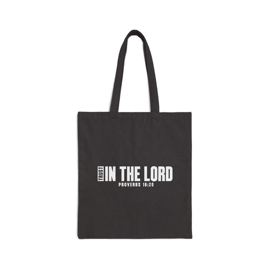 Faith Cotton Canvas Tote Bag — Inspirational Scripture Quote Tote