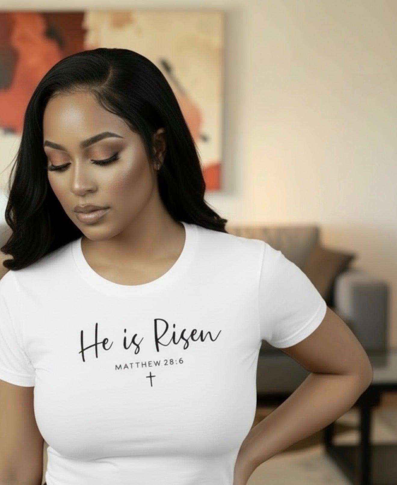 "He is Risen" T-Shirt - Christian Easter Shirt, Faith & Jesus Graphic Tee