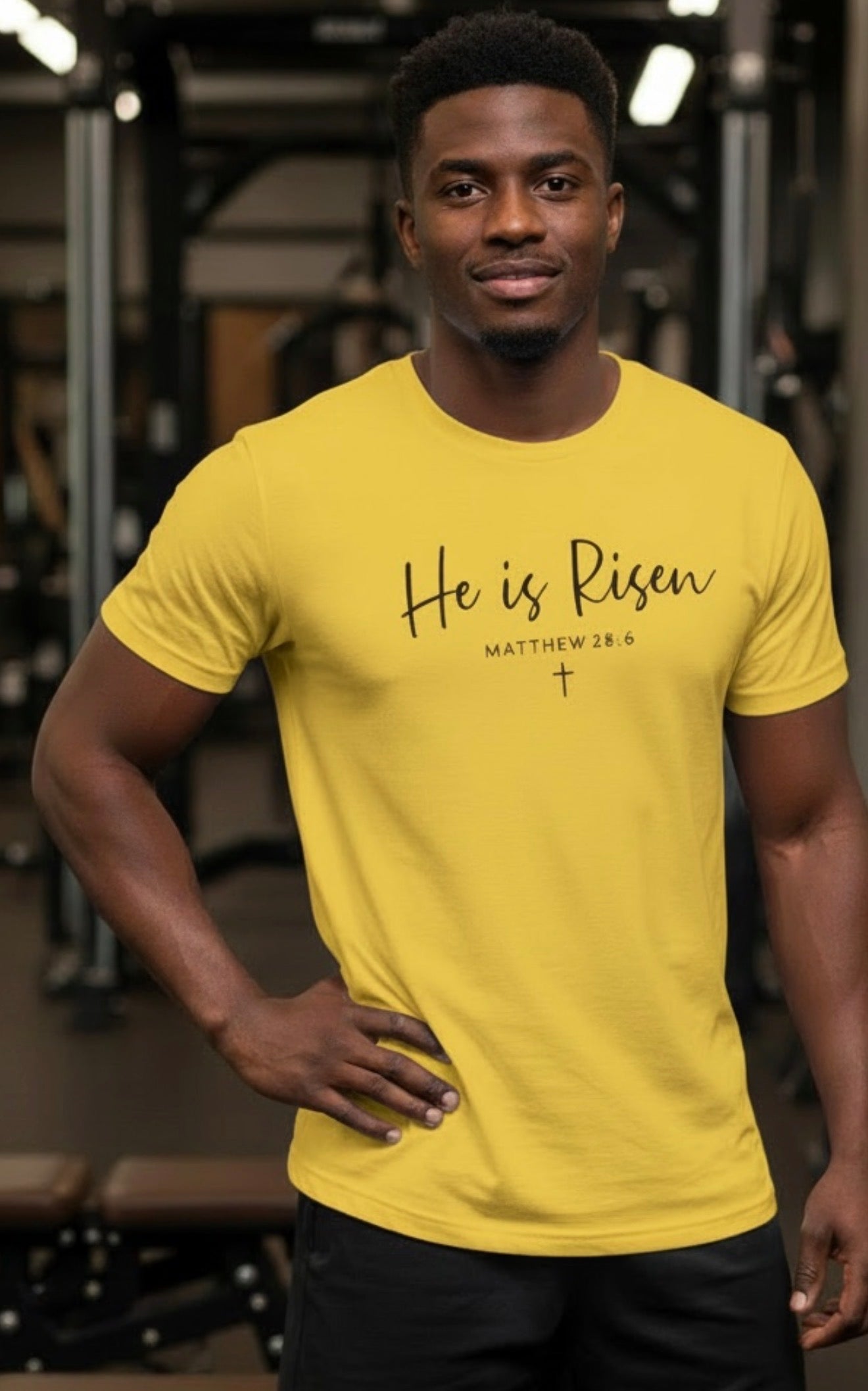 "He is Risen" T-Shirt - Christian Easter Shirt, Faith & Jesus Graphic Tee