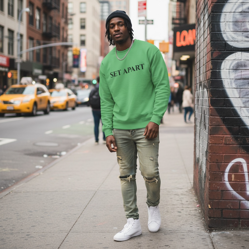 Faith Sweatshirt — Garment-Dyed Cozy Christian Crewneck
