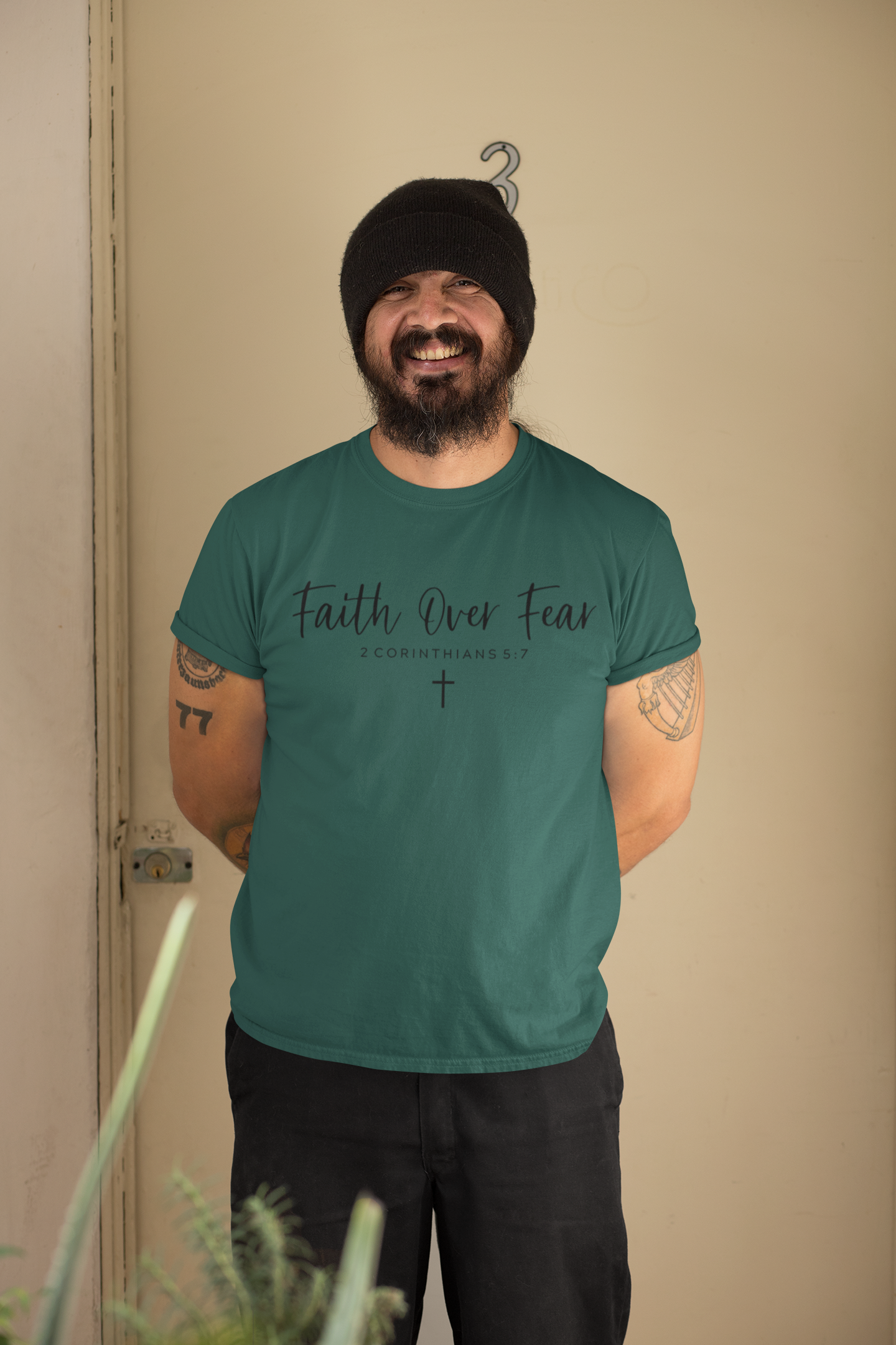 Faith over Fear T-Shirt- Christian Inspirational Shirt, Motivational Scripture Tee