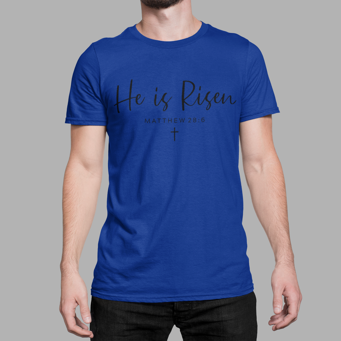 "He is Risen" T-Shirt - Christian Easter Shirt, Faith & Jesus Graphic Tee